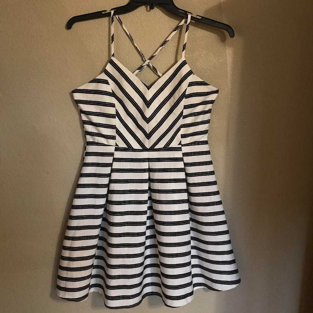 Black and White Stripe Dress